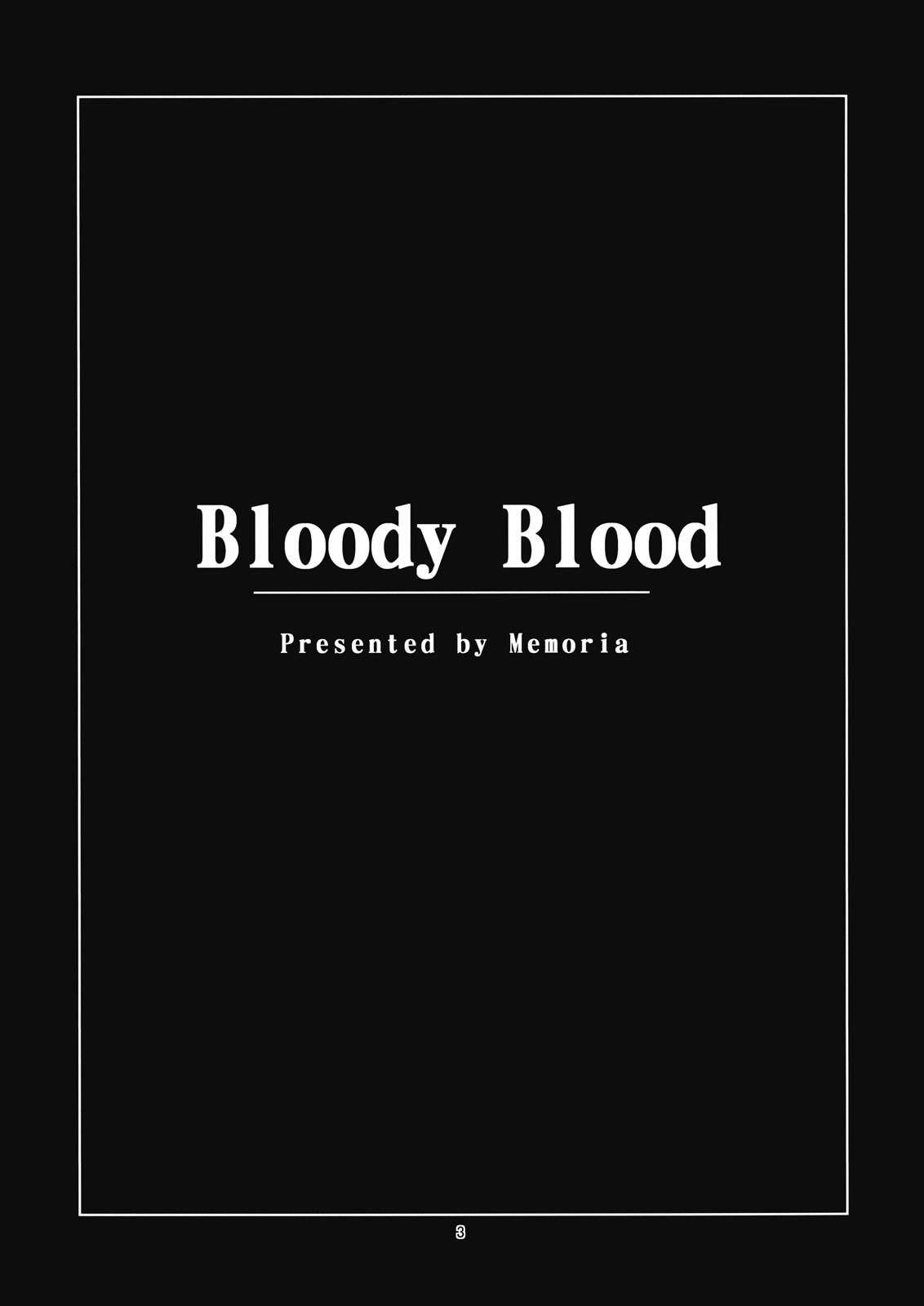 Bloody Blood page 3 full