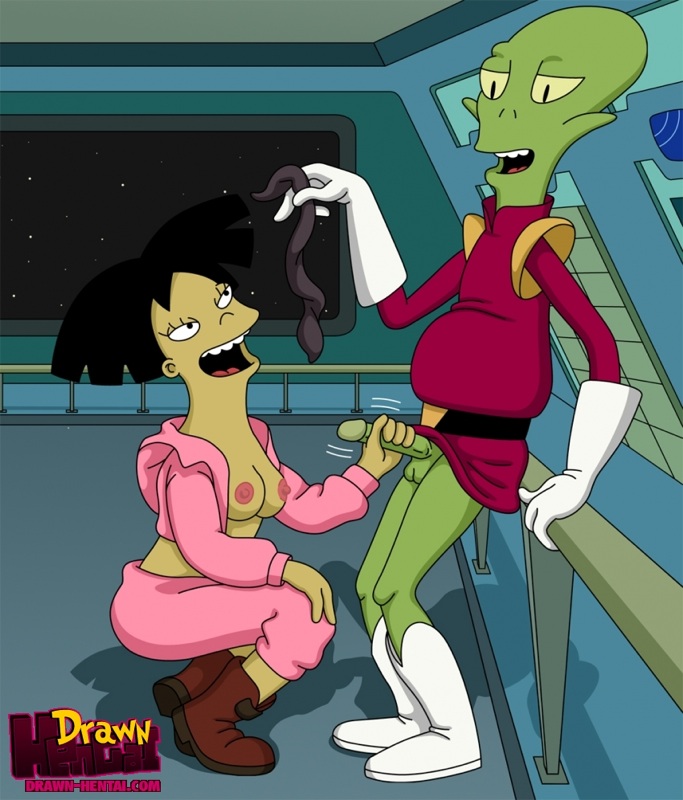 Futurama: Zapp Brannigan with Kif Kroker fack Emy Wong page 1 full