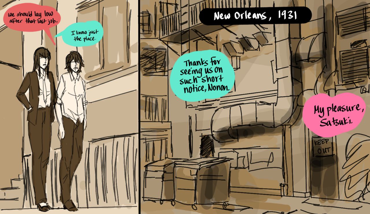 Lesbian Bonnie & Clyde page 1 full