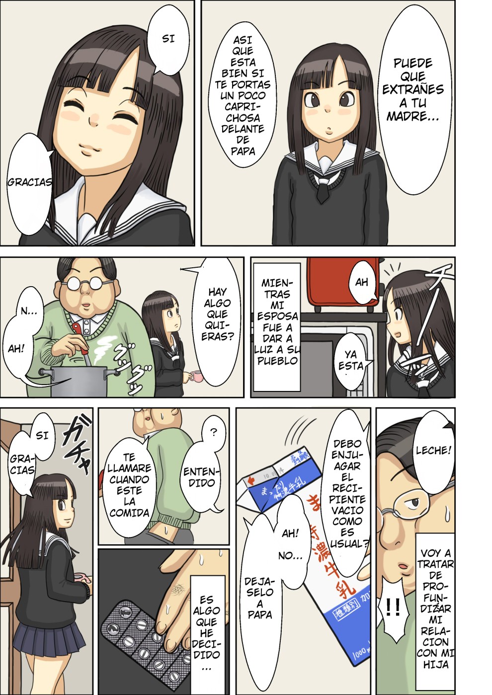 Nemuraseta JK Tsureko ni, Nettori Sumata Bukkake Nakadashi | Sexo Crural y Bukkake Húmedo Con la JK de un Matrimonio Anterior Dormida page 6 full