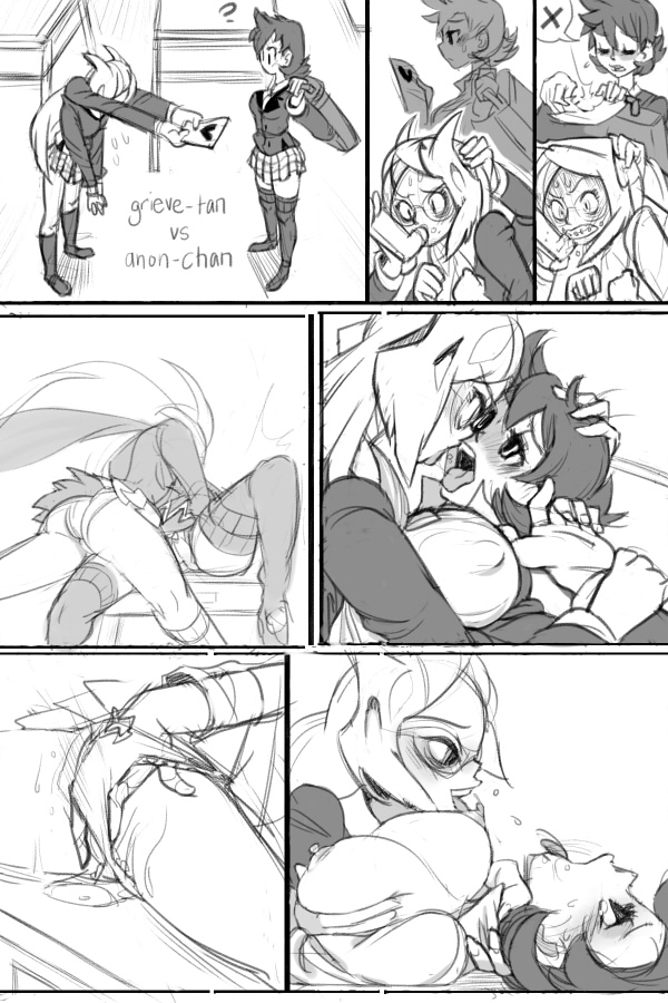 Grieve-tan VS Anon-chan page 1 full