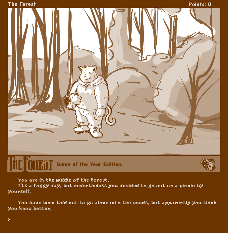 Caesarcub - Interactive Fiction - The Forest - Anniversary page 1 full