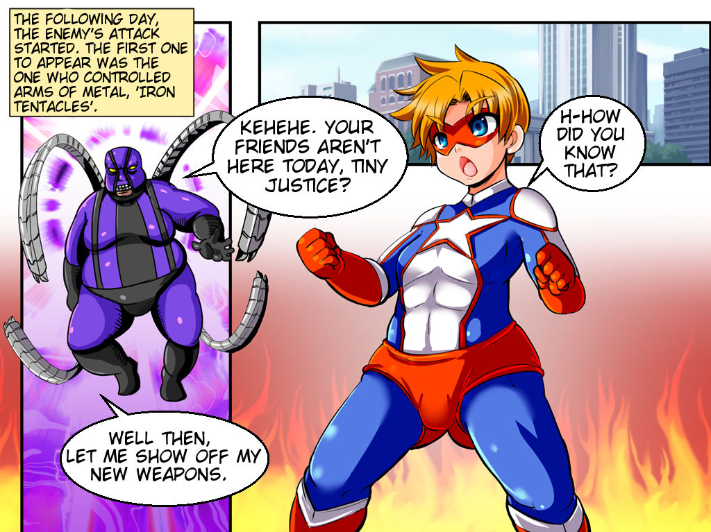 TINY JUSTICE -the hero boy Defeat rape- page 4 full